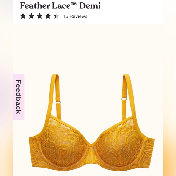 ❗️Sold❗️HOST PICK • ThirdLove • Lace Demi Bra • Sunflower - Picture 8 of 11